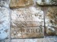 A szentély külsején levő felirat: Ulricus et Maria